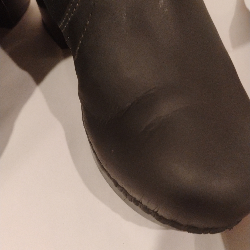 Dansko Women's Black Harper Leather Shearling Ankle Boots Size 41/ US 10.5 -11 - Picture 6 of 9